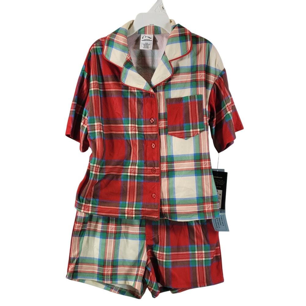 Art Class Short Sleeve Holiday Pajamas, Multi-color, Youth Sz M, NWT